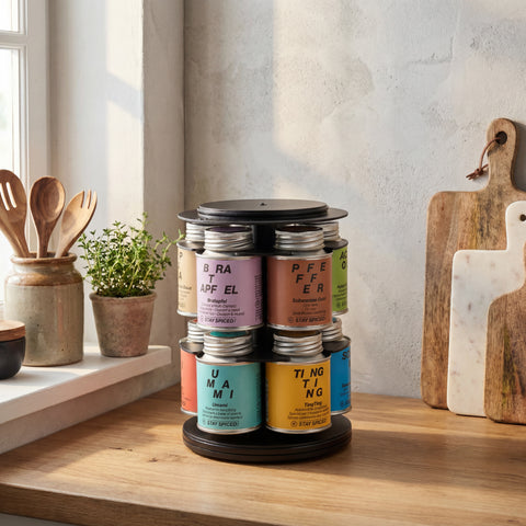 S! Gewürzregal - Drehregal - exklusiv für 10 Stück Gewürzdosen 170 ml