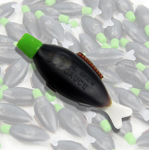 Sojasauce - Shoyu, in Portionsfläschchen/Fischform, Japan, 1,2 l, 300 x 4ml