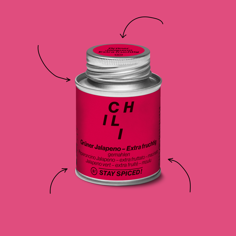 Jalapeno Chili, grün gemahlen - Extra Fruchtig!
