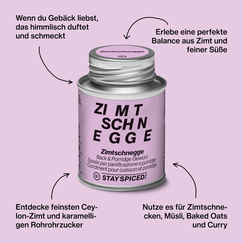 Zimtschnegge, Back & Porridge Gewürz