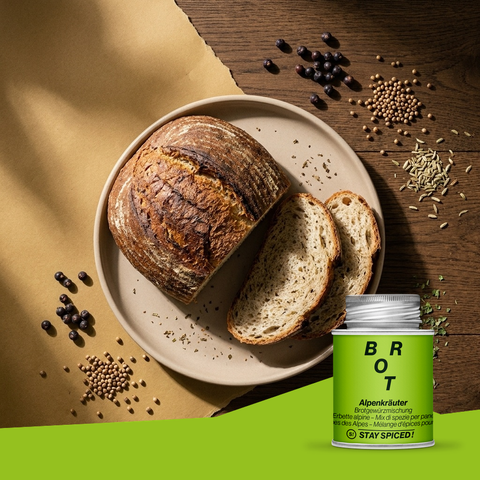 Alpenkräuter Brot Mischung, für den Teig