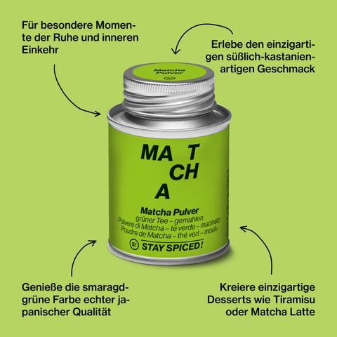 Grüner Tee Matcha Pulver