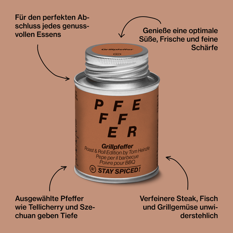 Grillpfeffer Gewürzzubereitung