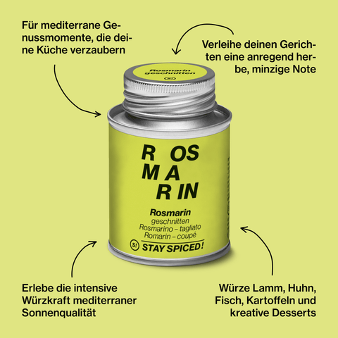 Rosmarin geschnitten