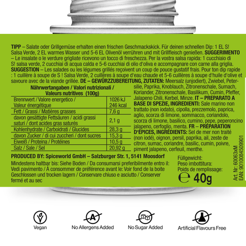 Salsa Verde - Dip & Gewürzmischung