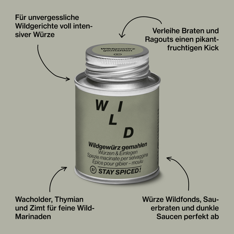 Wildgewürz gemahlen