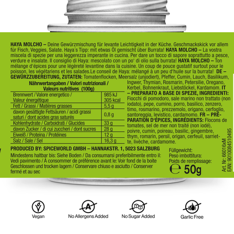 Yallah Yallah, mediterranes Salat- & Topping-Gewürz