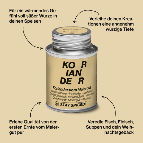 Koriander gemahlen vom Maiergut