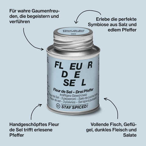 Fleur de Sel / Flor de Sal - Drei Pfeffer
