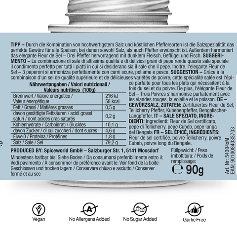 Fleur de Sel / Flor de Sal - Drei Pfeffer