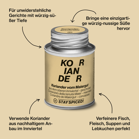 Koriander geschrotet vom Maiergut