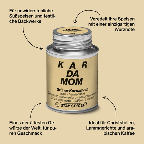 Kardamom grün ganz - 1.Qualität