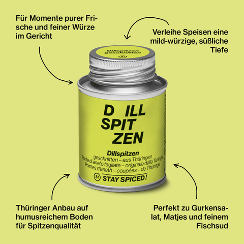 Dillspitzen geschnitten - original Thüringer
