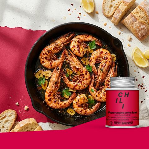 Chili / Peperoncino rot mild geschrotet ohne Saat