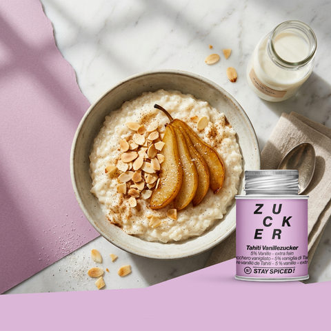 Vanillezucker 5% Tahiti Vanille, Backzucker, extra-fein
