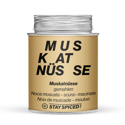 Muskatnüsse dunkel gemahlen