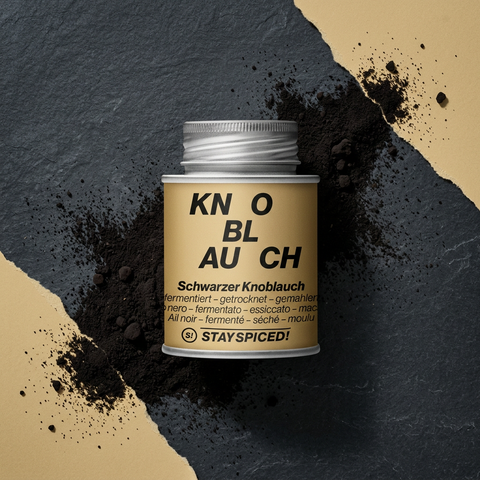 Fermentierter Knoblauch, schwarz - gemahlen