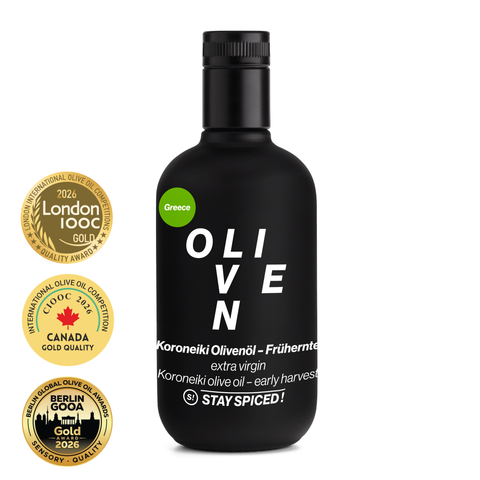 STAY SPICED! Olive oil "Koroneiki Olives" - EARLY HARVEST, 0.5 liters