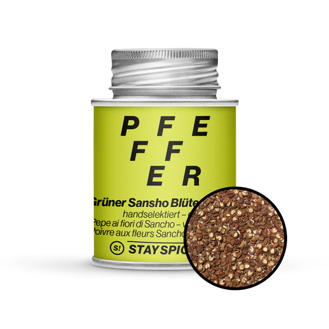 Pfeffer, grüner Sansho Blütenpfeffer ganz