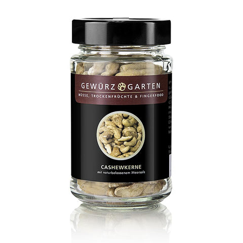 Gewürzgarten Cashewkerne, ganz, mit naturbelassenem Meersalz, 115 g