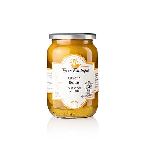 Eingelegte Zitronen, gesalzen, Citrons Beldis Terre Exotique, 330 g