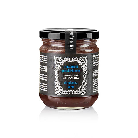 Gianduja nougat cream, dark, La Molina, 220 g