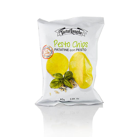 TARTUFLANGHE Pestochips, Kartoffelchips mit Pestogeschmack, 45 g