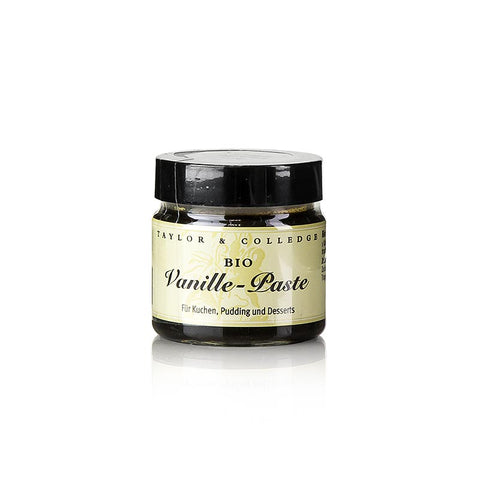 Australien Vanille-Extrakt-Paste mit Stippen, Taylor & Colledge, BIO, 65g GLAS