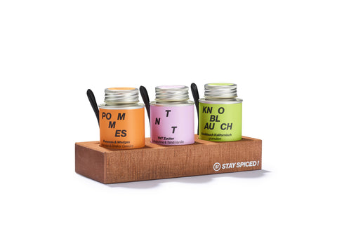 STAY SPICED ! Tischaufsteller