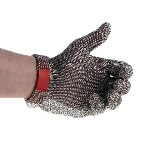 Oyster glove Euroflex - chain glove, size M (2), red, 1 piece