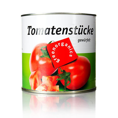 Tomato chunks, Green Organic, organic, 2.55 kg