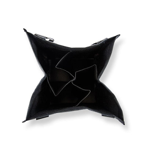 Greenbag Tragetasche für 4 Flaschen, schwarz, mit BOS FOOD - Logo, 1 St