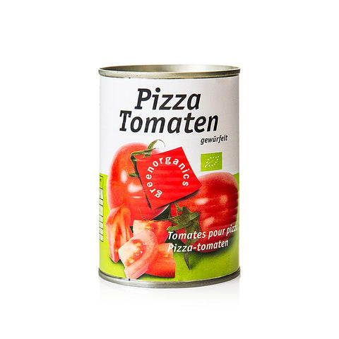 Tomato chunks, green, organic, 400 g