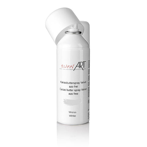 Kakaobutter Spray, Velvet/Samt Effekt, weiß, Sweet Art, 400 ml