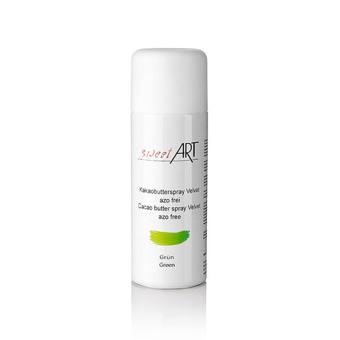 Cocoa Butter Spray, Velvet Effect, Green, Sweet Art, 400 ml