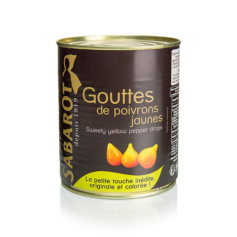 Paprika drops, yellow, Sweety Drops, "Gouttes de Poivron", 793 g