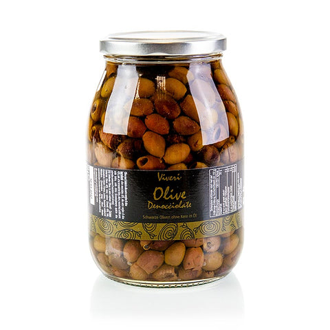 Black olives, pitted, Leccino (Denocciolate), Viveri, 950 g