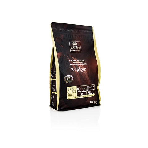 Zéphyr, weiße Schokolade, Callets, 34% Kakao, 1 kg