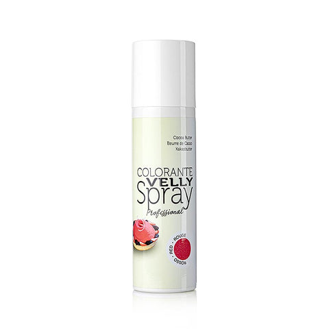 Kakaobutter Spray, Velvet/Samt Effekt, rot (red), Velly, 250 ml