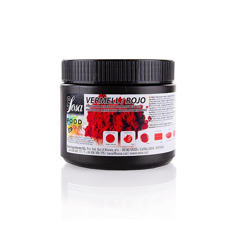 Sosa Food Coloring Natural, Powder, Red, Fat &amp; Water Soluble (37899), 200 g
