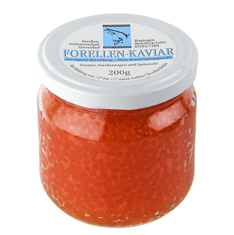 Forellen-Kaviar, gold-orange, 200 g