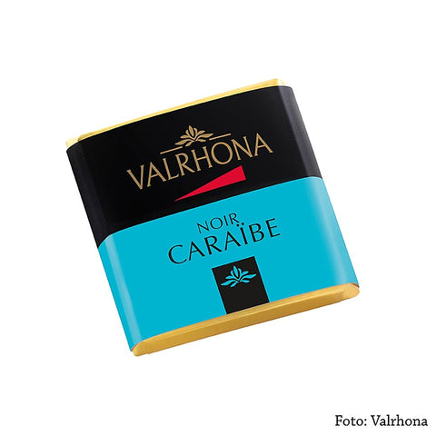 Valrhona Carré Caraibe - Bitterschokoladentäfelchen, 66% Kakao, 1 kg, 200 x 5g