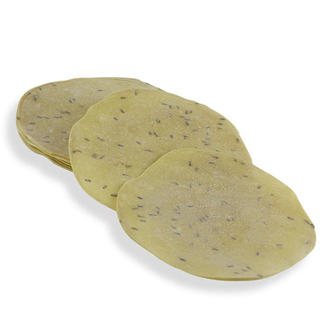 Pappadums, seasoned with cumin, approx. ø 15cm, 200g, 15 pcs