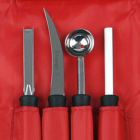 Schnitzmesserset "Professional" 8-tlg., Edelstahl, Triangel, Set