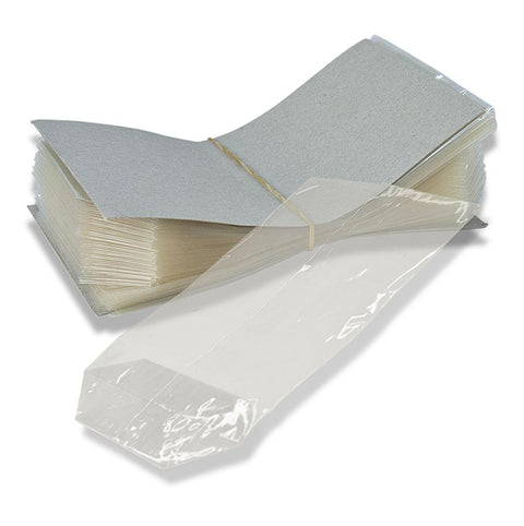 Zellglas-Kreuzbodenbeutel, gereckt, 9,5x16cm, 100 St