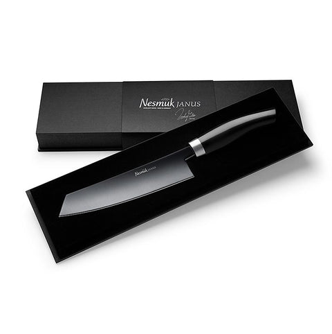 Nesmuk Janus 5.0 Kochmesser, 180mm, Edelstahlzwinge, Griff Juma Black, 1 St