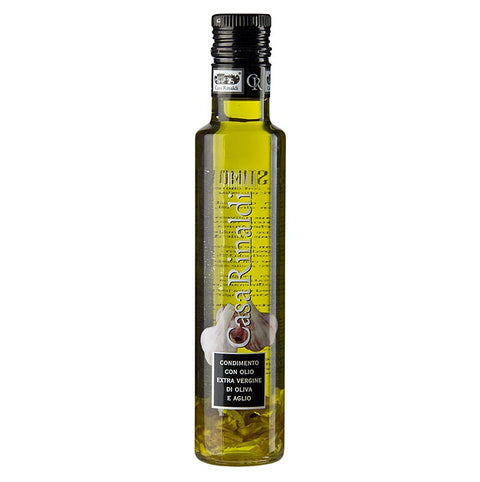 Pack of 6 - Extra Virgin Olive Oil, Casa Rinaldi flavored with garlic, 250 ml