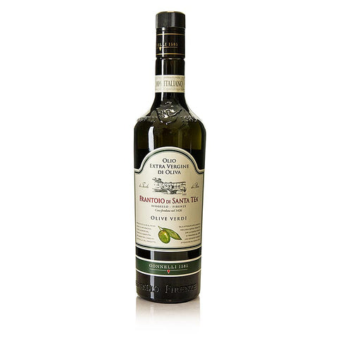 Pack of 6 - Extra Virgin Olive Oil, Santa Tea Gonnelli "Fruttato Intenso", green olives, 750 ml