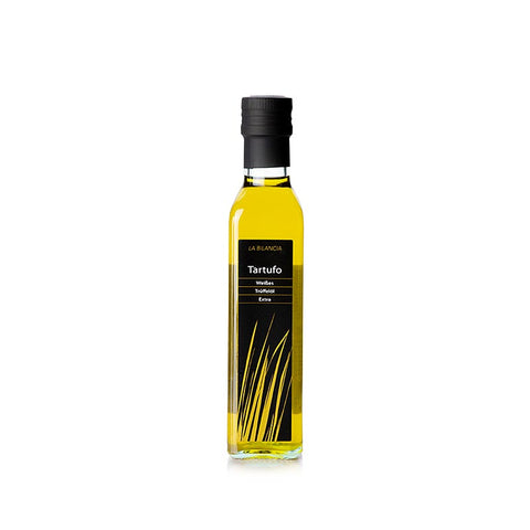 Gebinde-6-Natives Olivenöl Extra mit weißer Trüffel-Aroma (Trüffelöl), La Bilancia, 250 ml