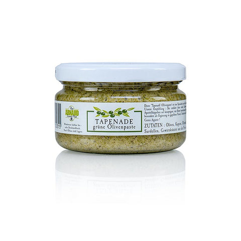 Gebinde-12-Oliven-Paste - Tapenade, grün, Arnaud, 200 g